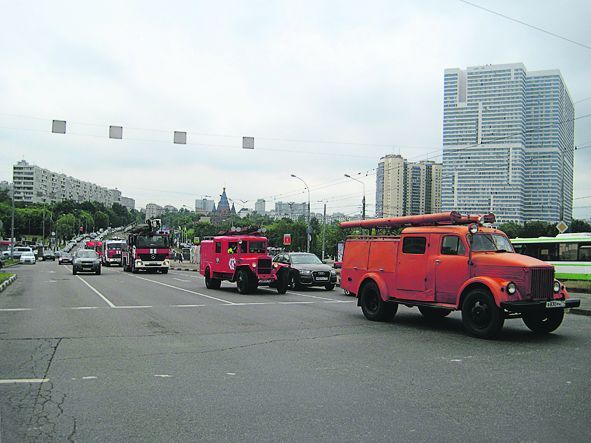 Автопробег пожарных машин