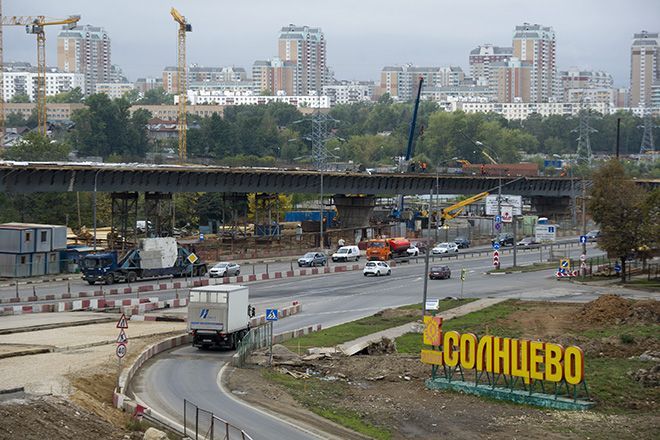 Собянин: Развязка на Боровском шоссе облегчит движение на МКАД