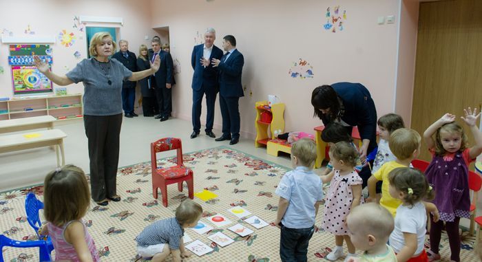 Собянин открыл детский сад, построенный по программе «1 рубль за квадратный метр»