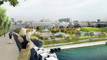 Строительство парка «Зарядье» начнется в мае