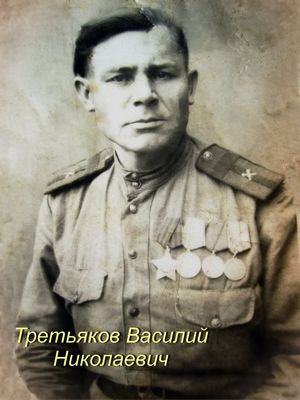 Василий Николаевич Третьяков в строю «Бессмертного полка» навеки
