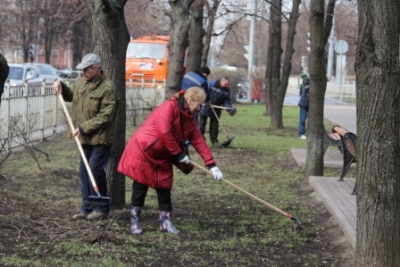 В Южном округе горожане вышли на субботник