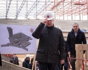 Сергей Собянин проинспектировал строительство стадиона ЦСКА