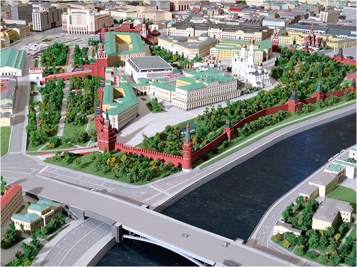 Интерактивный макет Москвы. Интерактивный макет Москвы.