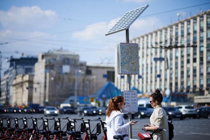 До конца года в Москве оборудуют 380 велопарковок. 