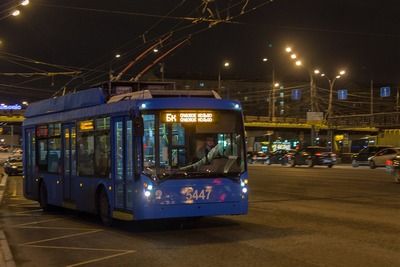 Для удобства москвичей в столице организовано 11 ночных маршрутов городского транспорта