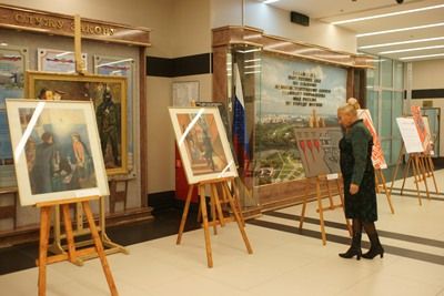 В УВД по ЮАО открылась выставка из Коллекции художественных произведений МВД РФ