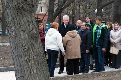 Собянин: В Хамовниках завершено благоустройство еще 4 улиц