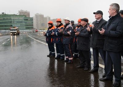 Собянин: Реконструкция Можайского шоссе в Москве завершена