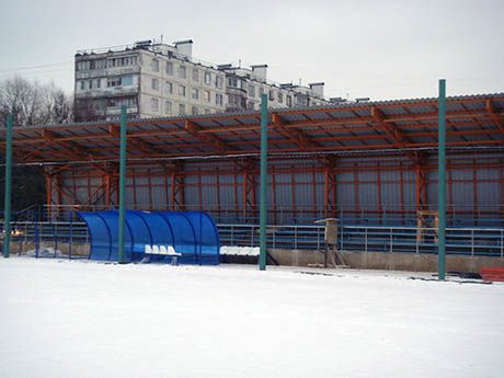 Строительство комплекса футбольной школы Чертаново в ЮАО
