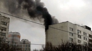 Пожар на Михневской улице, фото пользователя Instagram Пожар на Михневской улице, фото пользователя Instagram