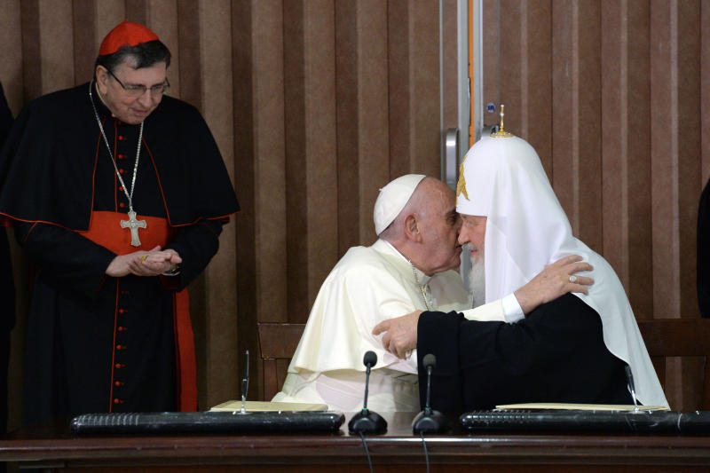 Патриарх всея Руси Кирилл и Папа Римский Франциск встретились в Гаване