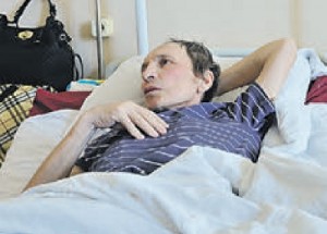 Александр Цикин благодарит работников больницы после операции