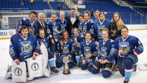 Игры Лиги женского хоккея прошли в Ледовом дворце "Парка Легенд"