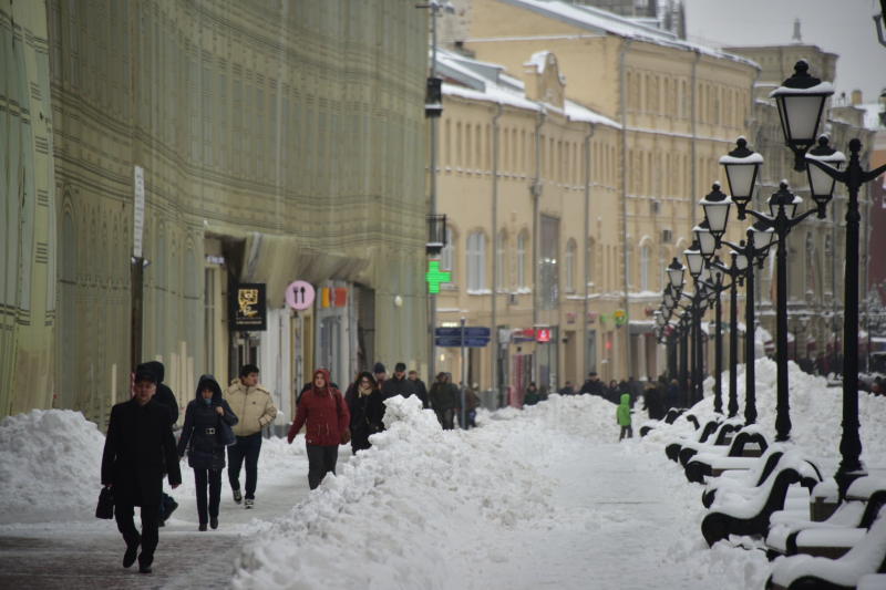 На Москву обрушится снег с дождем