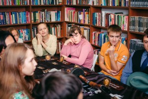 Посетители библиотеки Москвы 