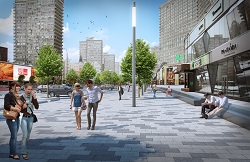  По программе «Моя улица» идет реконструкция центра города. Так будет выглядеть Новый Арбат (проект) .