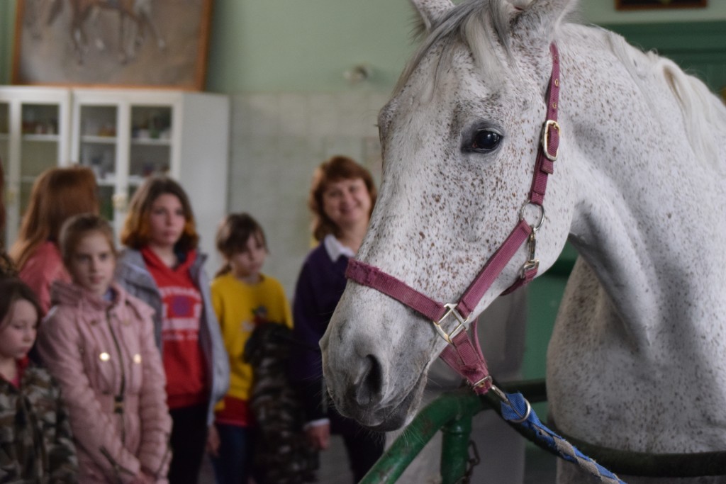 Подкову на счастье подарили сотрудники полиции УВД по ЮАО детям из подшефного приюта
