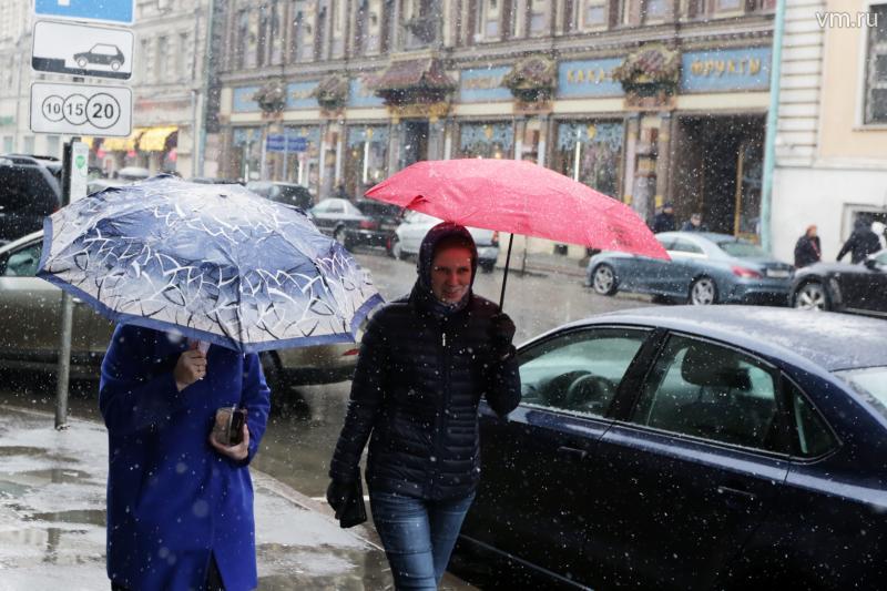 В Москве сегодня местами будет идти мокрый снег