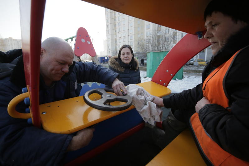 Детские площадки Западного Бирюлево преобразились