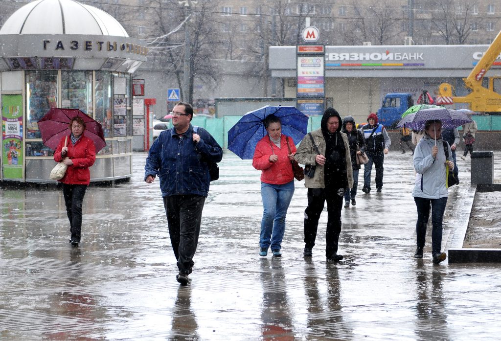 Всю неделю в Москве будут идти дожди