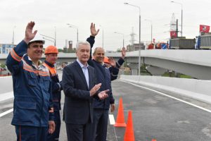 Мэр Москвы Сергей Собянин открыл движение по новому участку Северо-Западной хорды