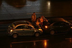 Разлив топлива образовался на Варшавском шоссе из-за ДТП