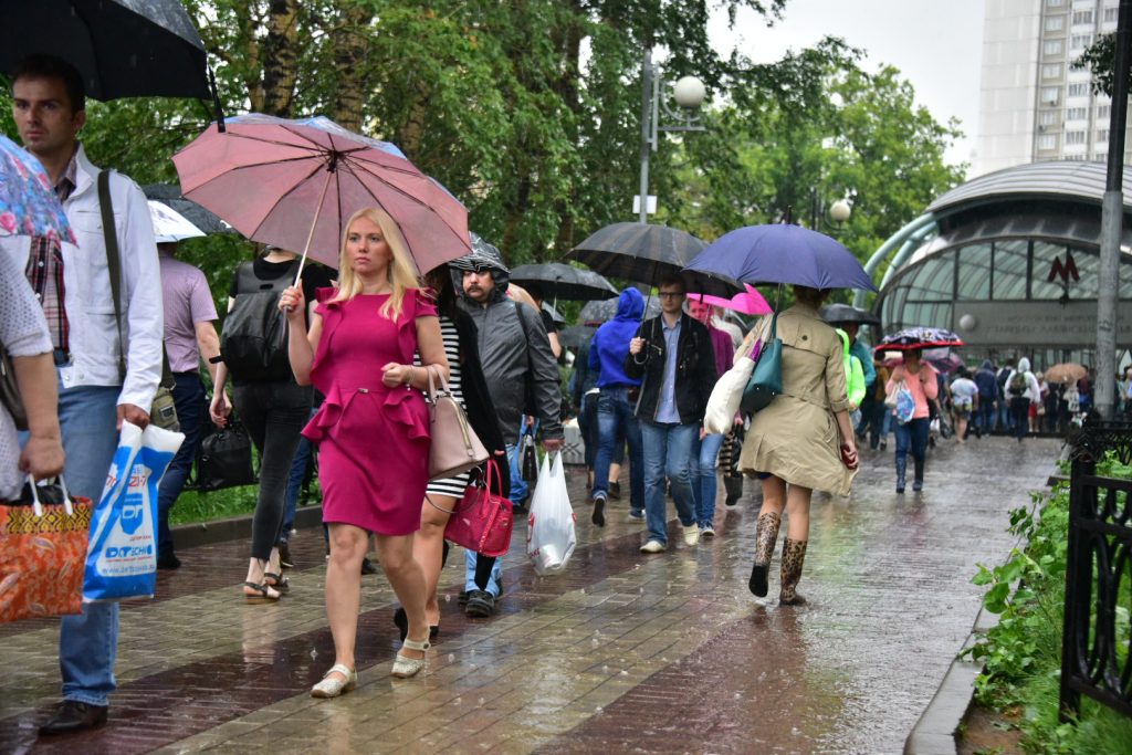 Во вторник Москву снова ожидает дождь