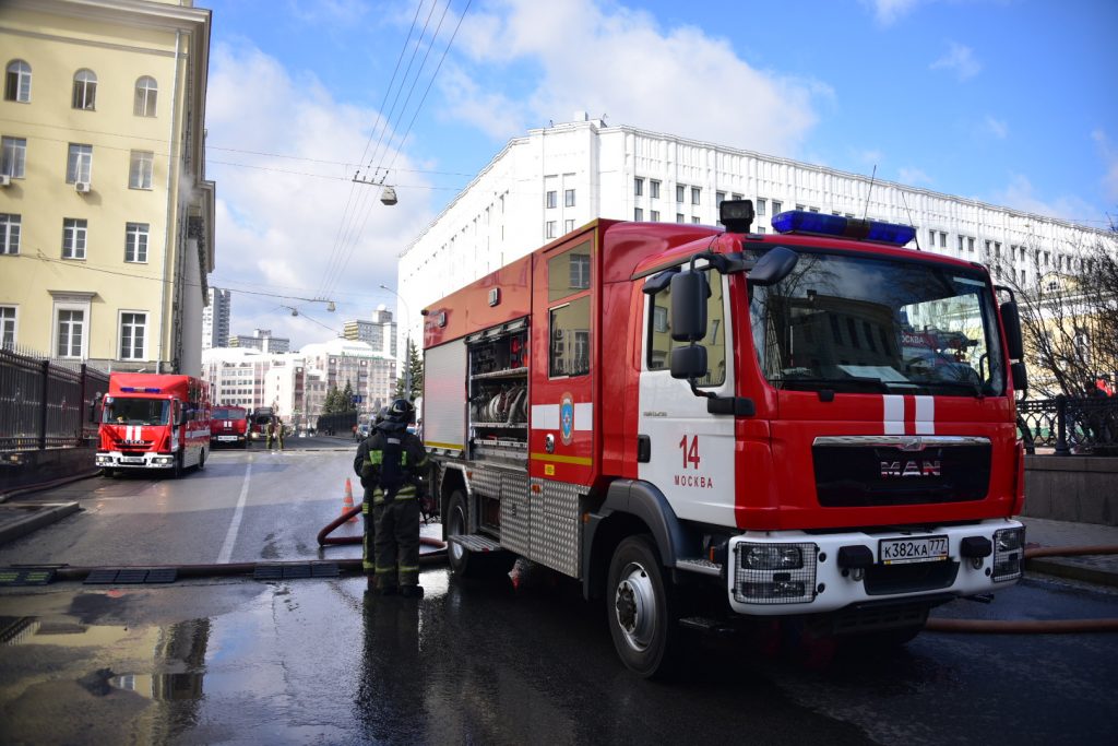 Пожар в Доме ветеранов кино успешно ликвидирован