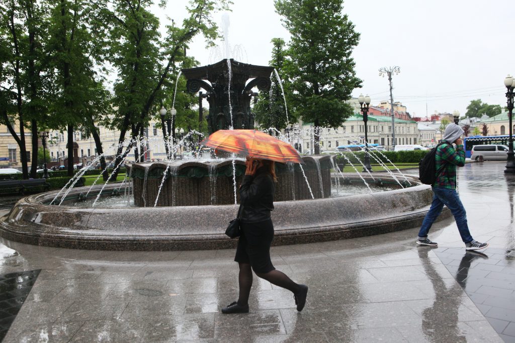 На неделе в Москву придут дожди и небольшое похолодание