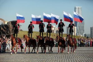 Конный парад на Поклонной горе 2015. Фото: "Вечерняя Москва".