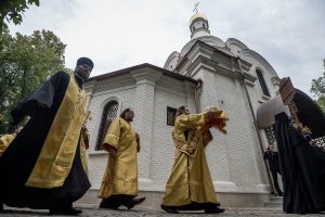 Мощи Святого Афонского привезли в Даниловский монастырь. Фото: "Вечерняя Москва"