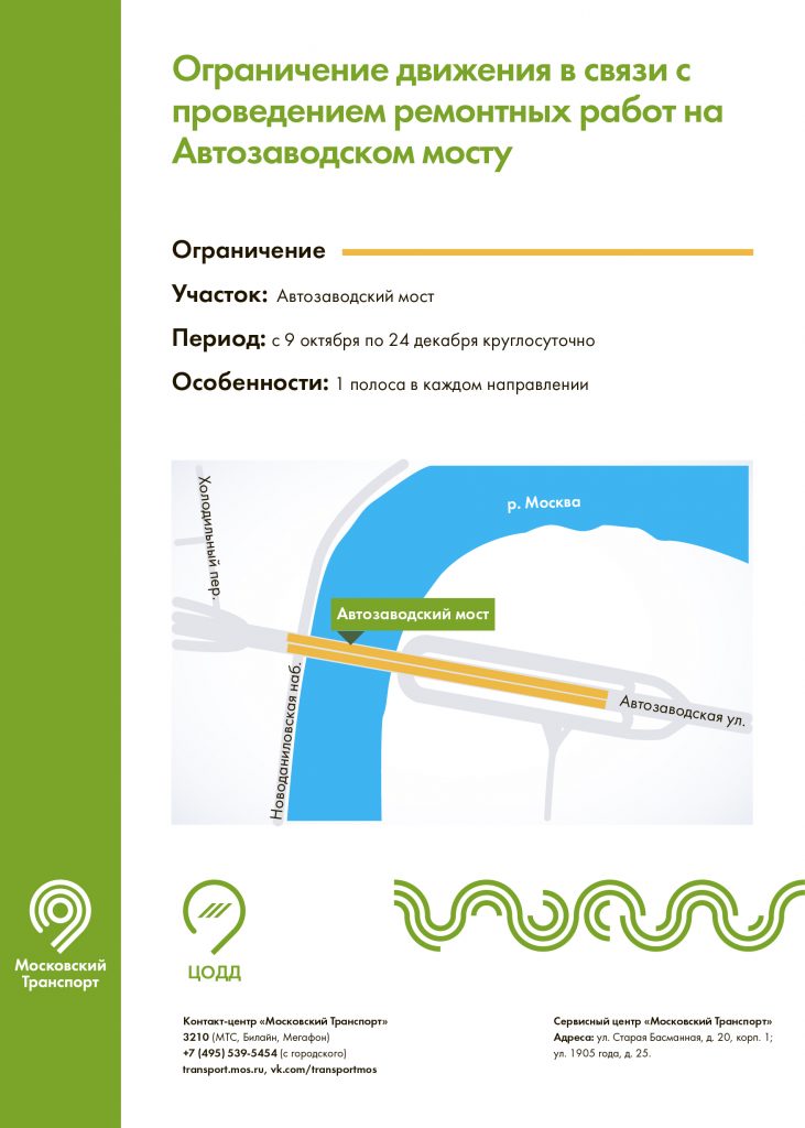 Движение на Автозаводском мосту ограничили до 24 декабря