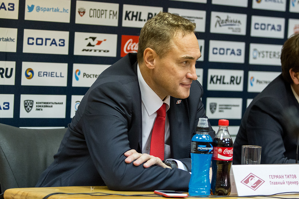 Германа Титова уволили с поста главного тренера клуба Континентальной хоккейной лиги «Спартак»