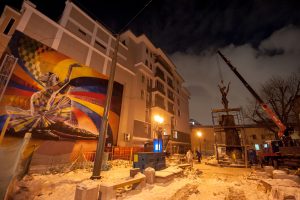 На Большой Дмитровке установили памятник Майе Плисецкой. Фото: "Вечерняя Москва"