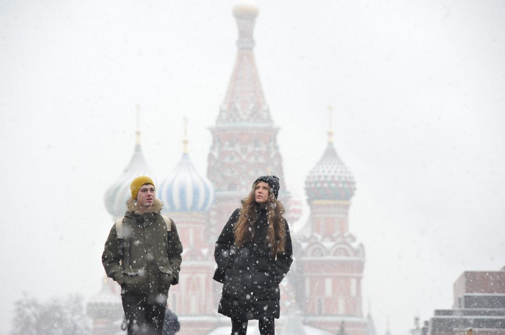 Высота снежного покрова в московском регионе составила 13 сантиметров
