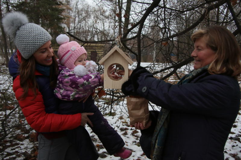 Кормушки для птиц установили в парке «Царицыно»