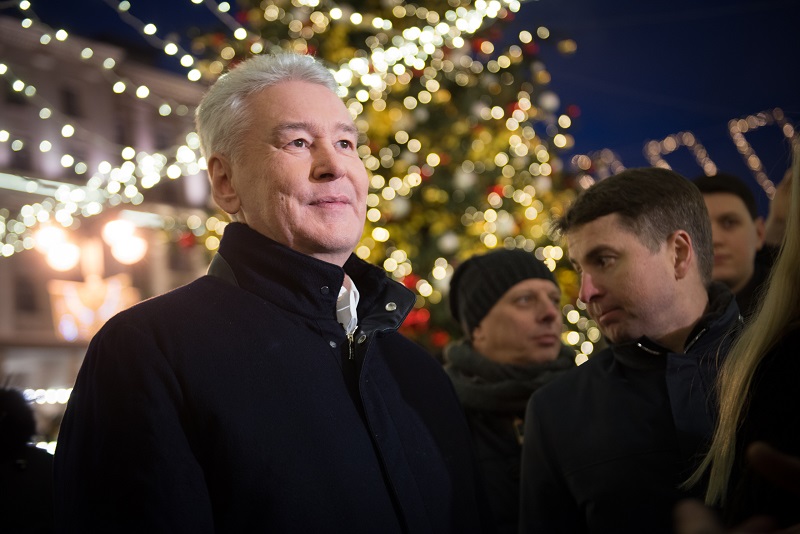 Мэр Москвы поздравил горожан с наступающим Новым годом