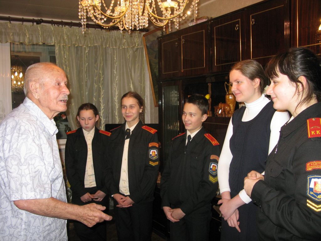 Ученики школы №534 встретились с ветераном Великой Отечественной войны