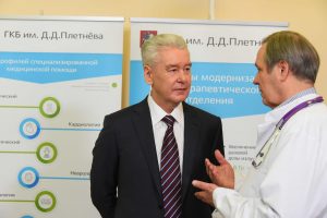 Мэр Москвы Сергей Собянин осмотрел радиологическое отделение имени Плетнева