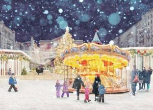 Праздничные «фужеры» появятся на главной улице Москвы. Фото: официальный сайт газеты "Вечерняя Москва" tverskaya-prazdnik1