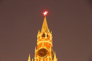 Ночью над Спасской башней были видны звезды. Фото: юный-астроном Филипп Романов