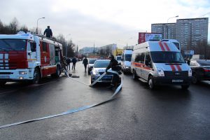 В ЮАО прошли совместные тактико-специальные учения . Фото: пресс-служба Управления по ЮАО Департамента ГОЧСиПБ