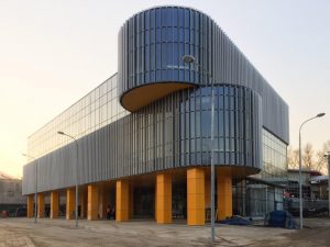 Здание нового Центра обслуживания пассажиров. Фото: Архитектурный совет Москвы Здание нового Центра обслуживания пассажиров. Фото: Архитектурный совет Москвы