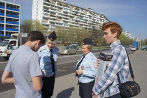 Съемки ролика. Фото: пресс-служба УВД по ЮАО Съемки ролика. Фото: пресс-служба УВД по ЮАО