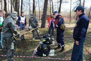 В ЮАО прошли соревнования "Школа безопасности". Фото: пресс-служба Управления по ЮАО Департамента ГО ЧС и ПБ