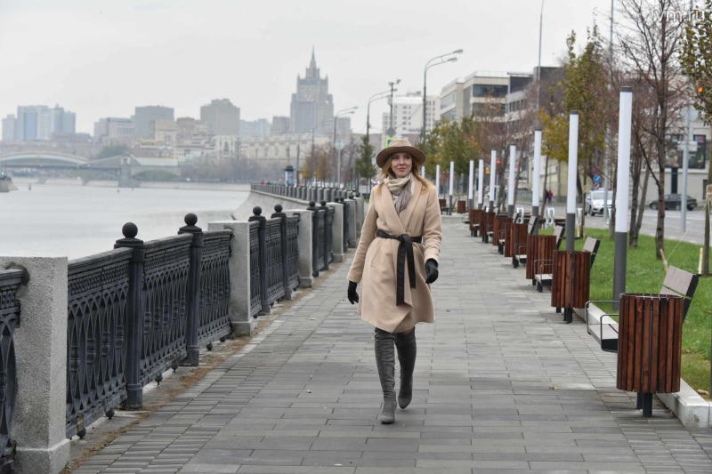 Пешеходный участок появился на Якиманской набережной Москвы