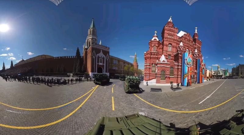 Минобороны опубликовало видео с генеральной репетиции парада Победы в формате 360 градусов