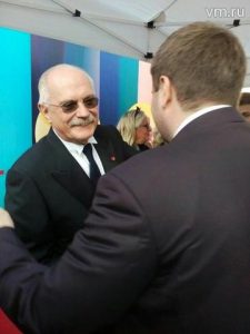 председатель Союза кинематографистов России, режиссер Никита Михалков прибыл на ММКФ. Фото Елена Булова