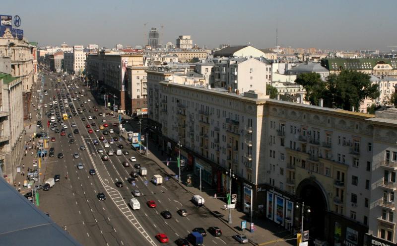 Движение транспорта по Тверской улице ограничат с 8 по 10 июля